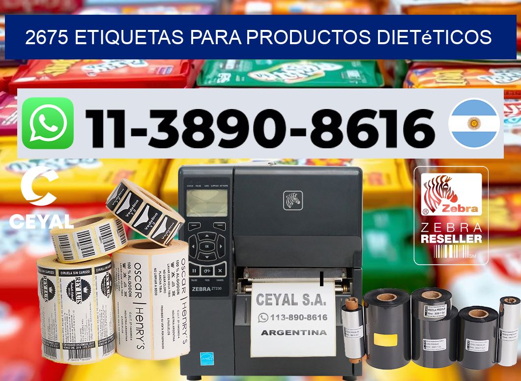 2675 Etiquetas para productos dietéticos