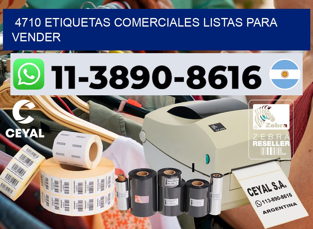 4710 Etiquetas comerciales listas para vender