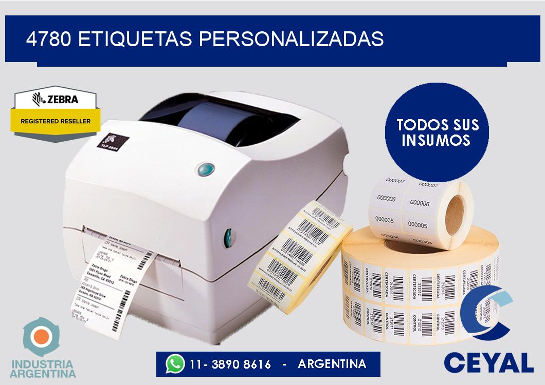 4780 etiquetas personalizadas