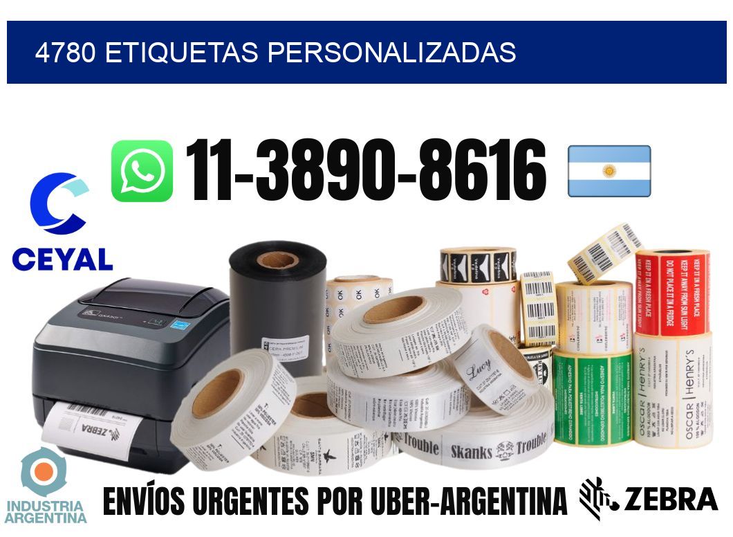4780 etiquetas personalizadas