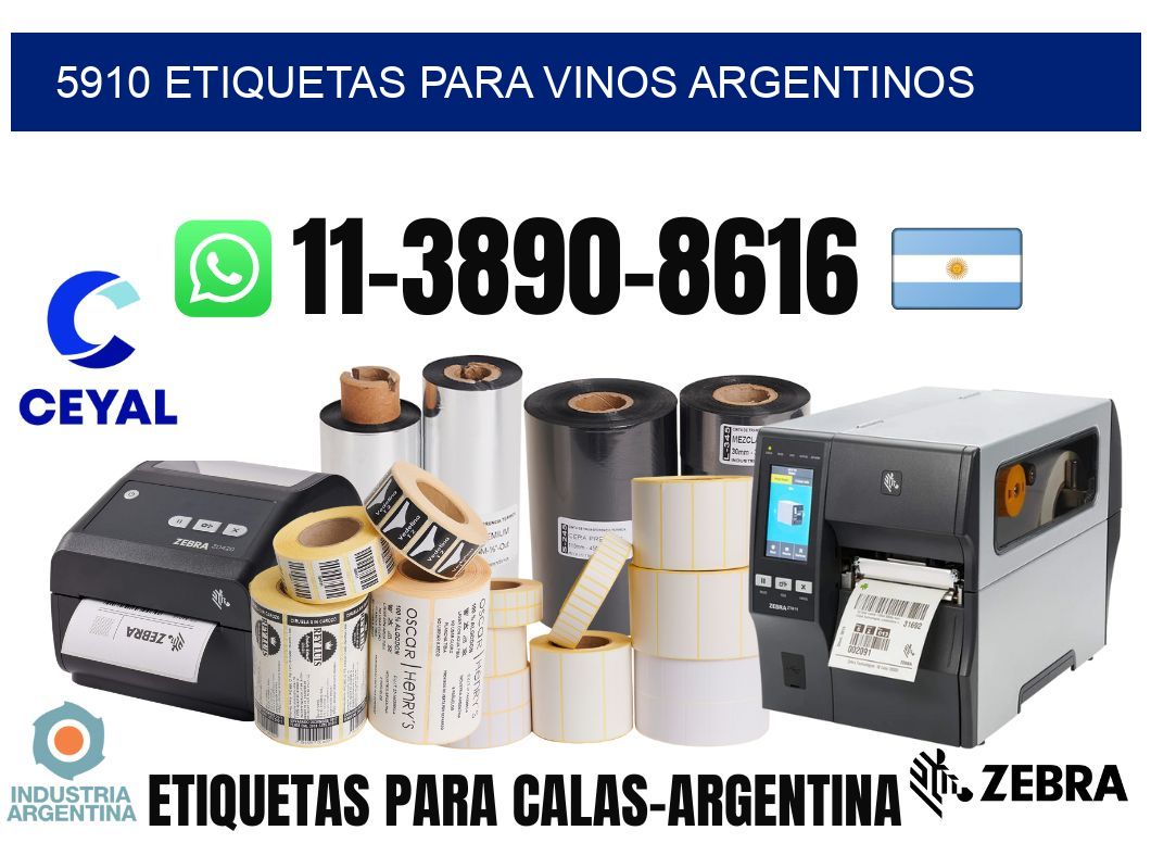5910 Etiquetas para vinos argentinos