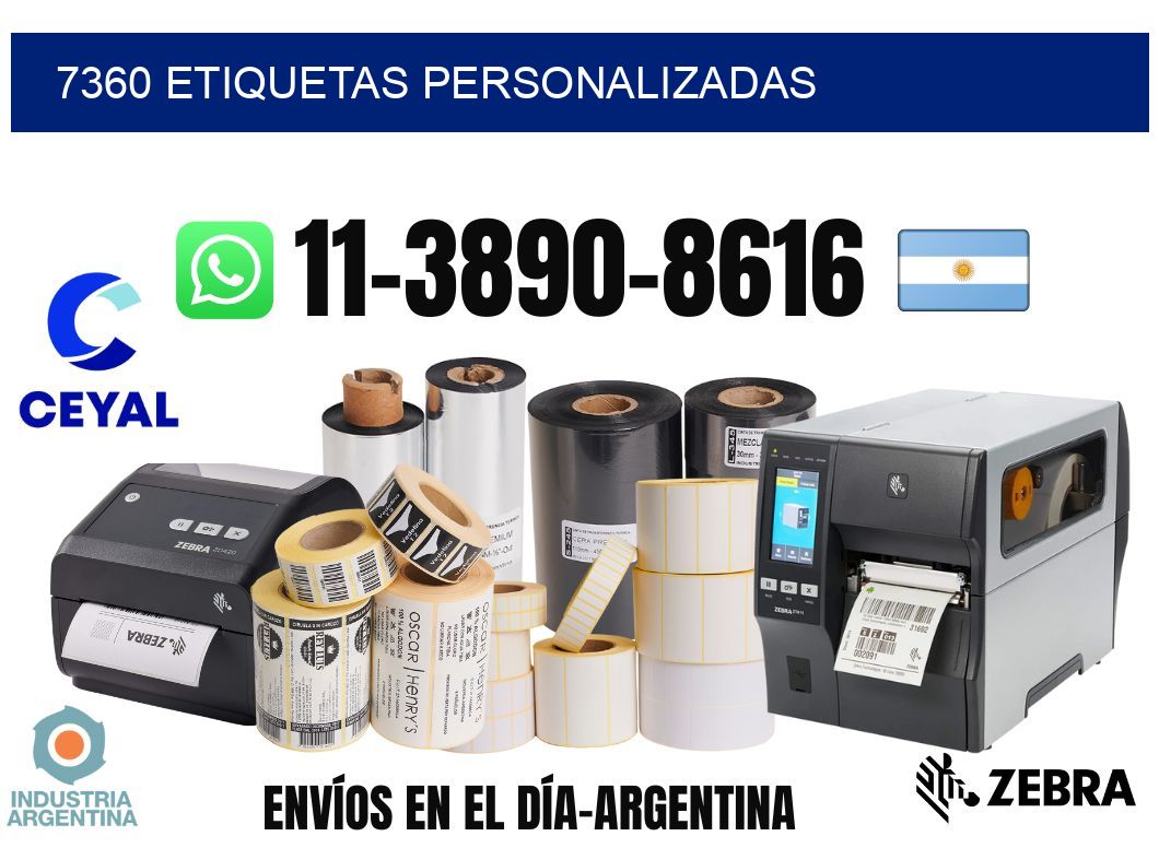 7360 etiquetas personalizadas