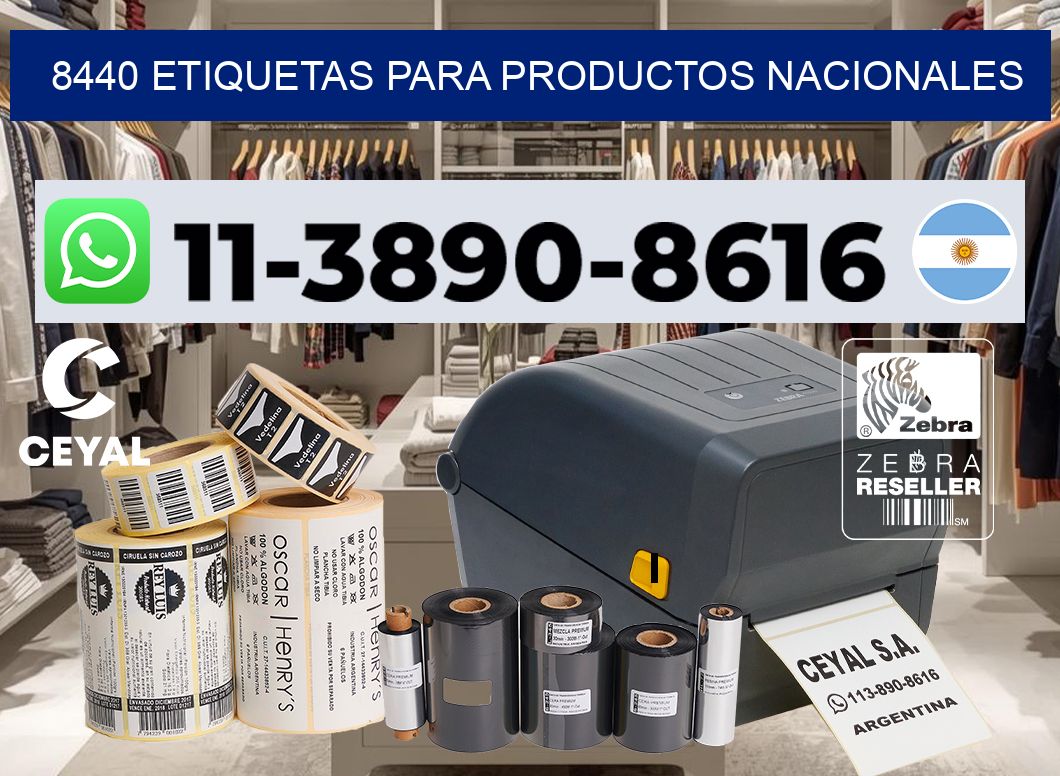 8440 Etiquetas para productos nacionales