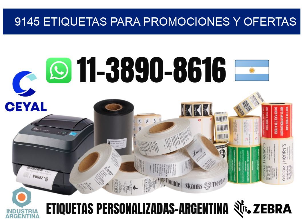 9145 Etiquetas para promociones y ofertas