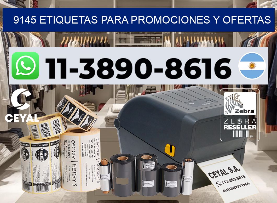 9145 Etiquetas para promociones y ofertas