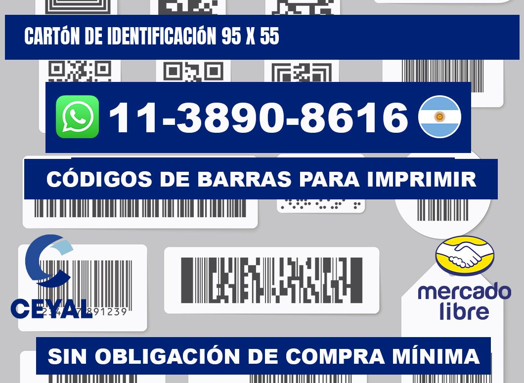 Cartón de identificación 95 x 55