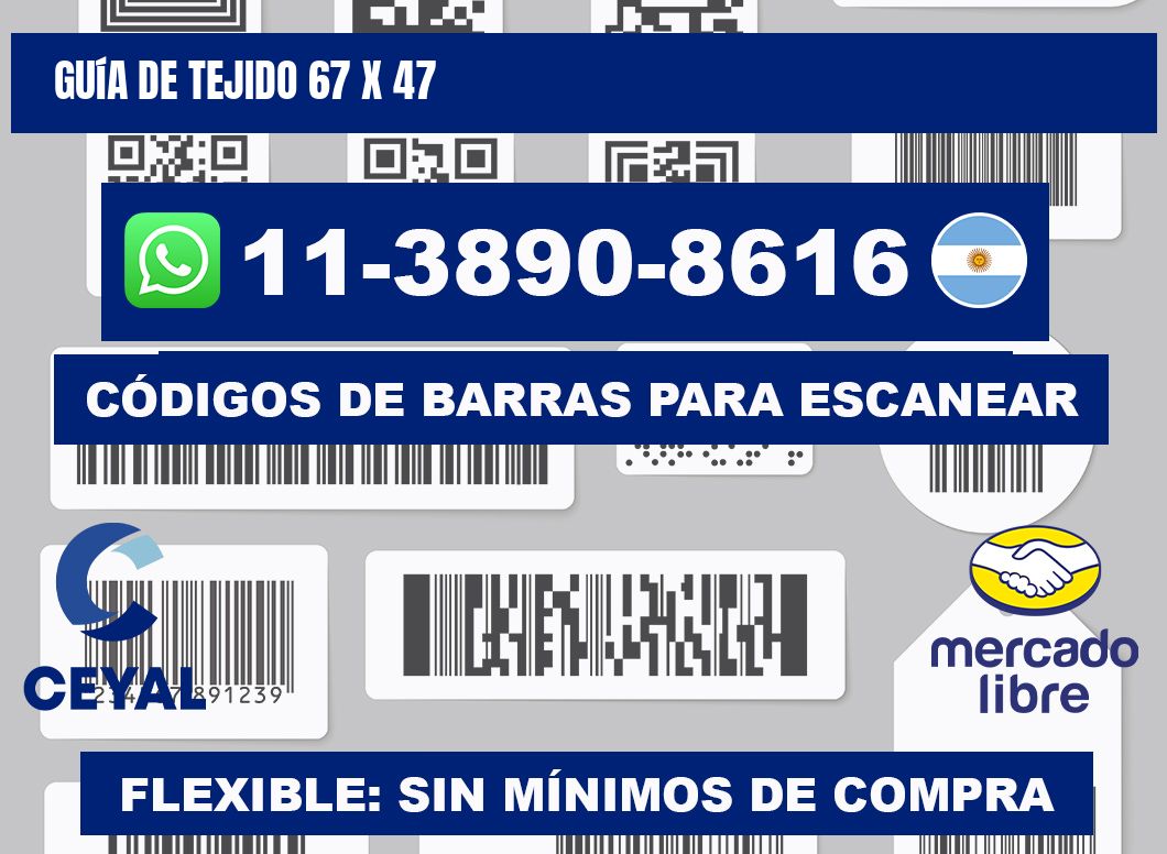 Guía de tejido 67 x 47