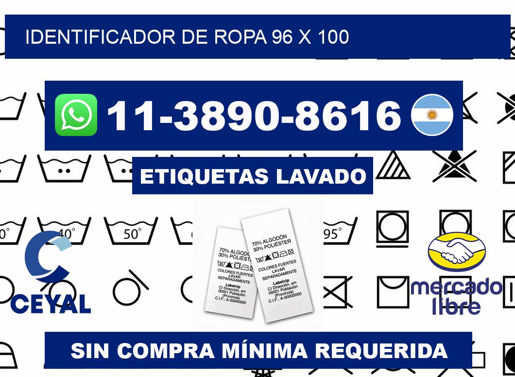 Identificador de ropa 96 x 100