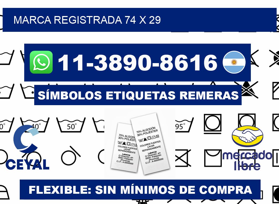 Marca registrada 74 x 29