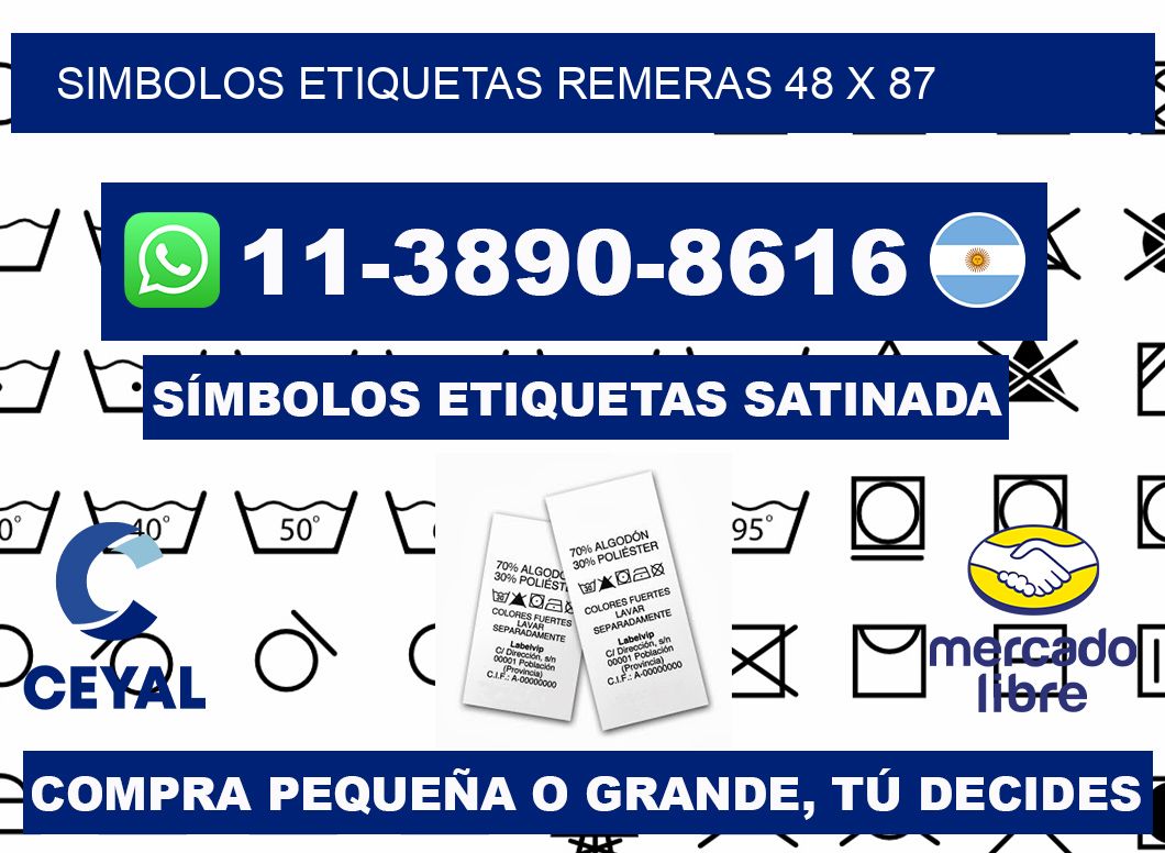 SIMBOLOS ETIQUETAS REMERAS 48 x 87