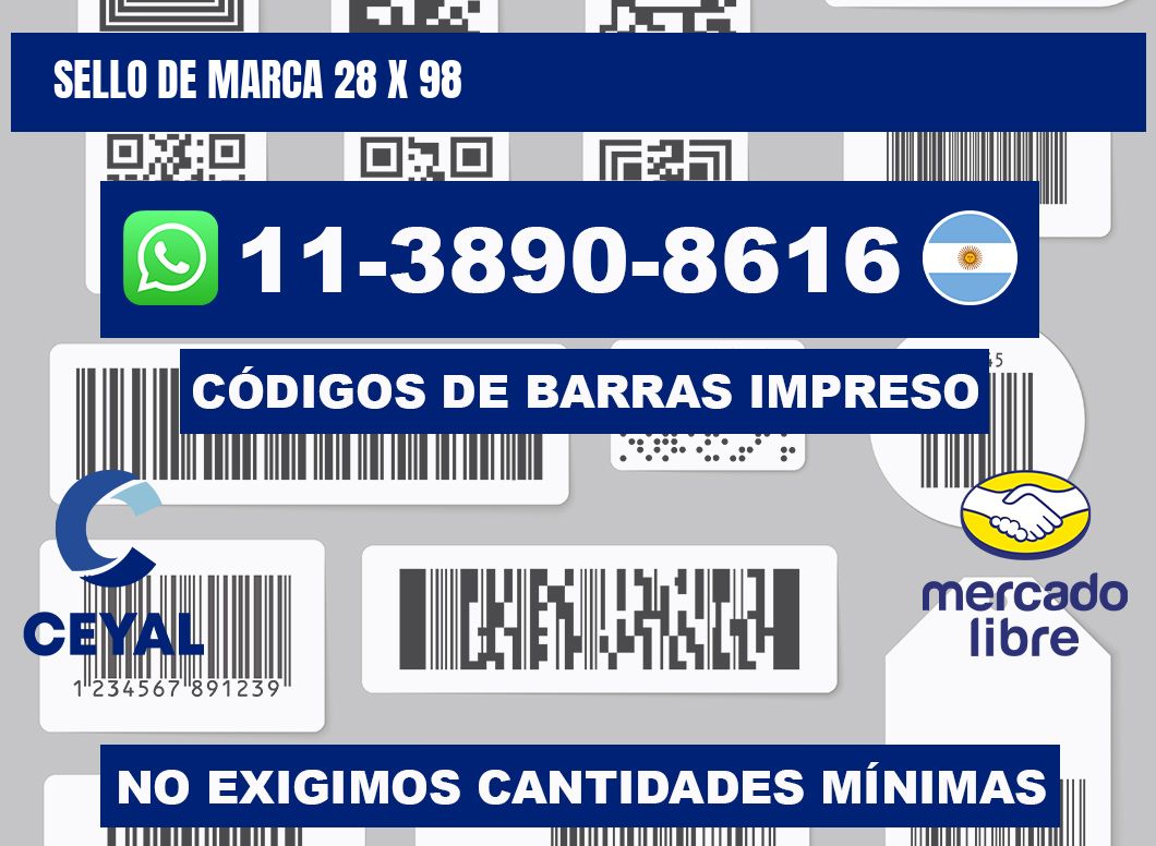 Sello de marca 28 x 98