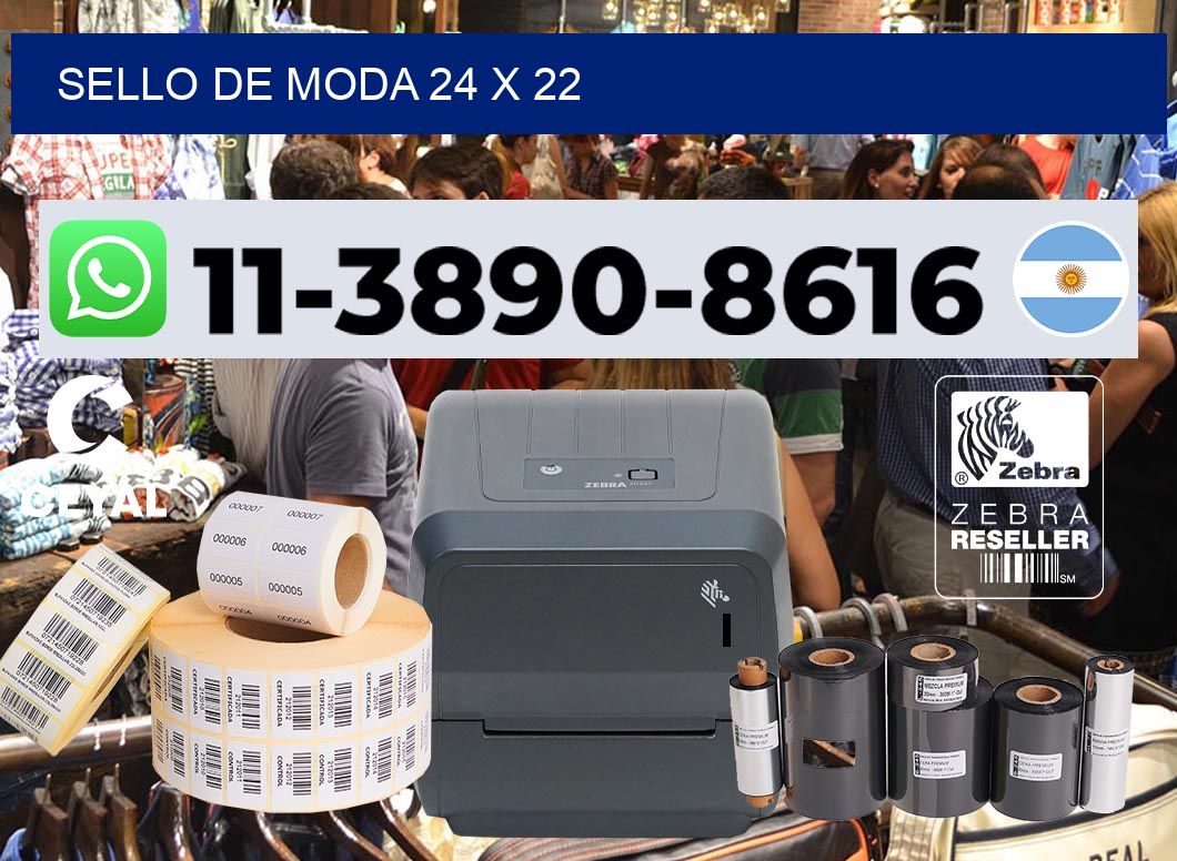 Sello de moda 24 x 22