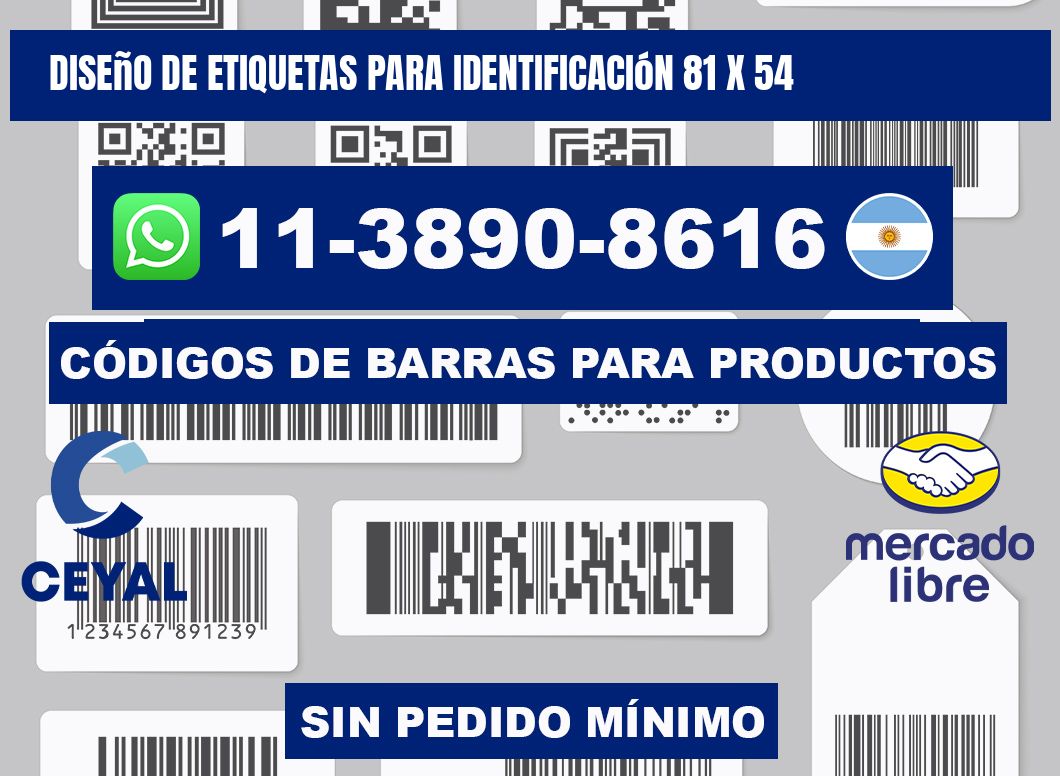 diseño de etiquetas para identificación 81 x 54