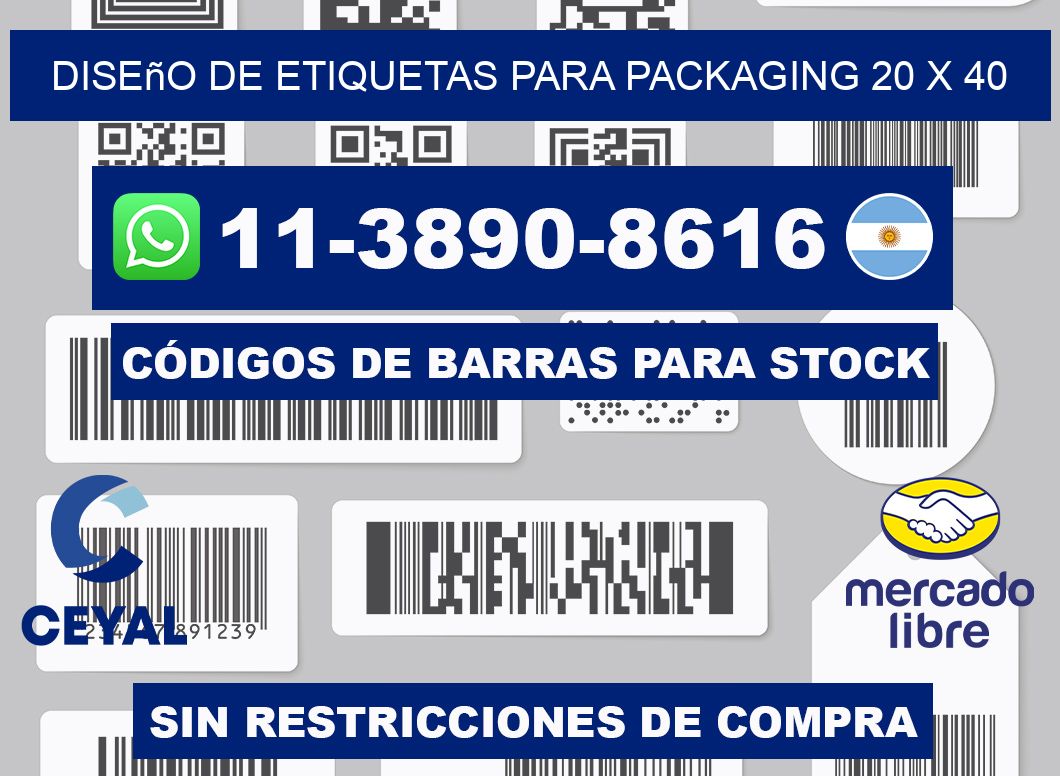 diseño de etiquetas para packaging 20 x 40