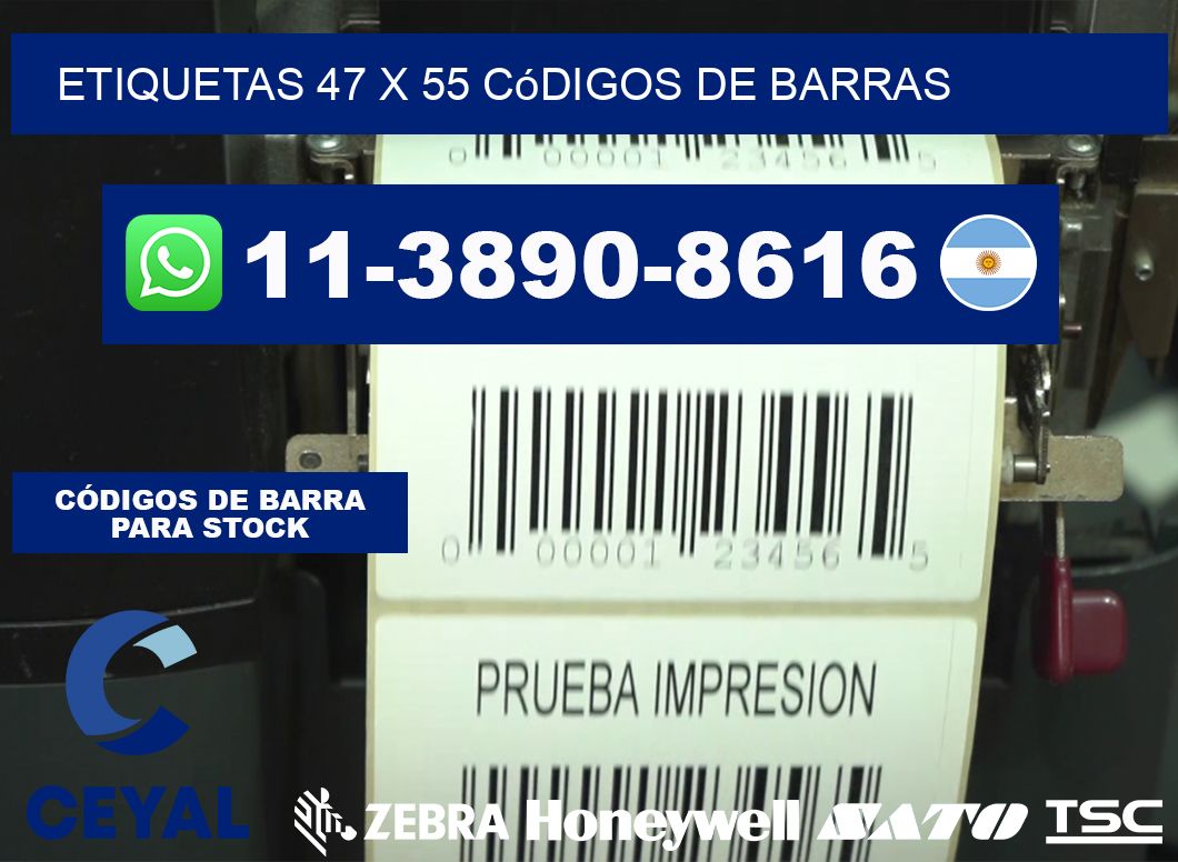 etiquetas 47 x 55 códigos de barras