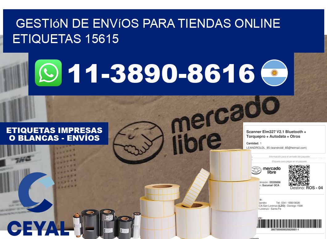 Gestión de envíos para tiendas online  etiquetas 15615