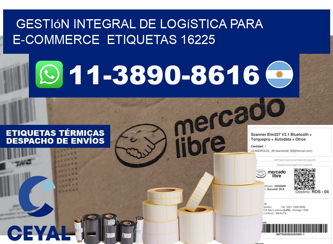 Gestión integral de logística para e-commerce etiquetas 16225
