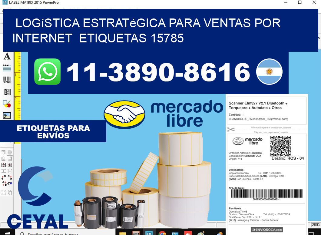 Logística estratégica para ventas por internet  etiquetas 15785