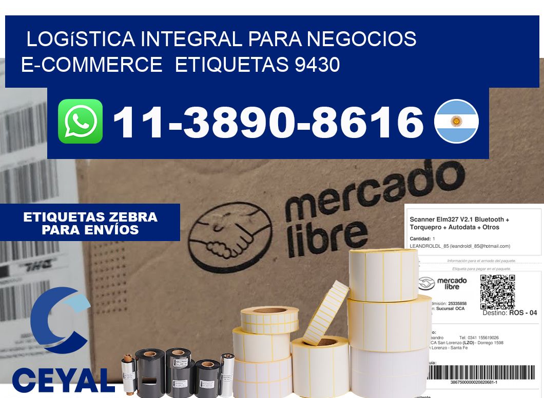 Logística integral para negocios e-commerce etiquetas 9430