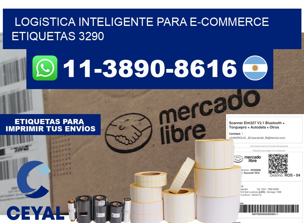 Logística inteligente para e-commerce etiquetas 3290