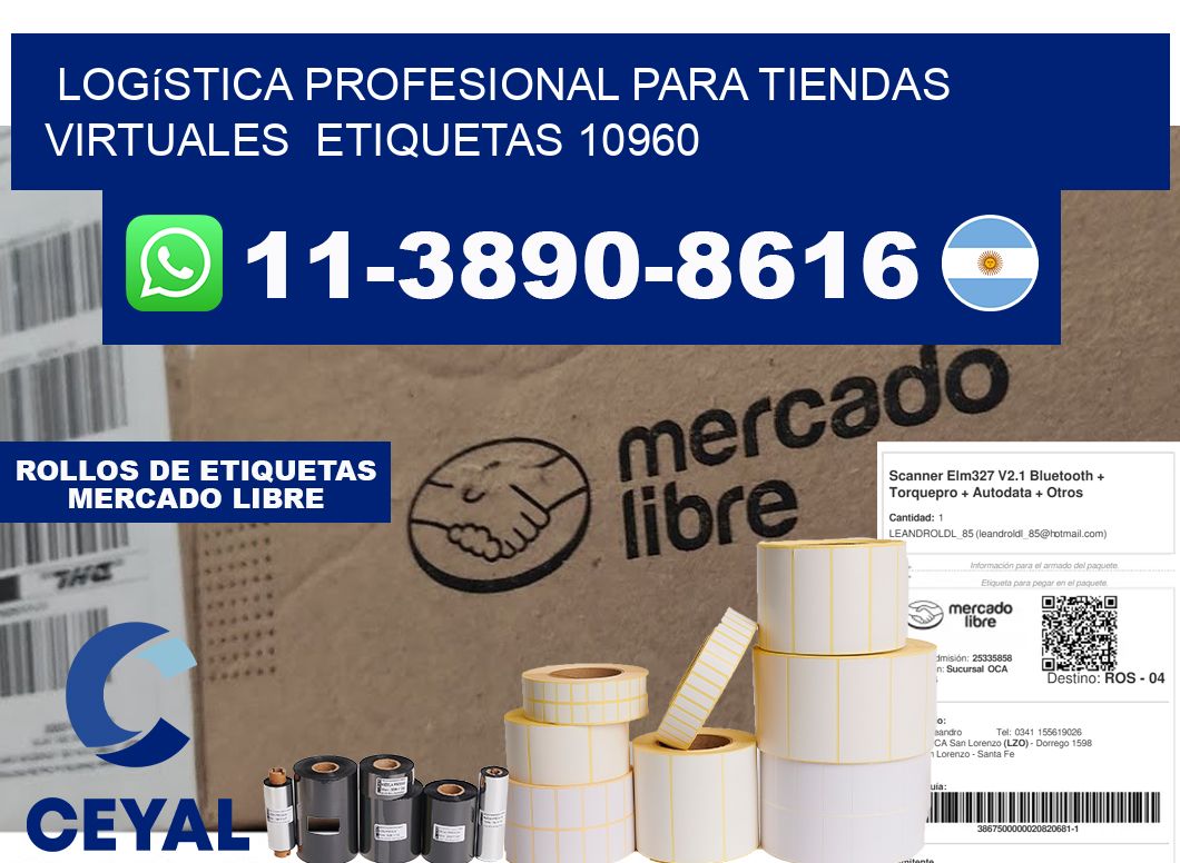 Logística profesional para tiendas virtuales  etiquetas 10960