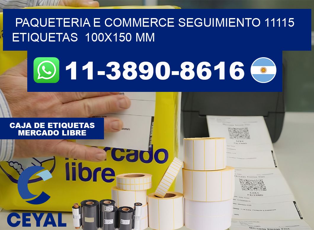 Paqueteria e commerce seguimiento 11115   etiquetas  100×150 mm