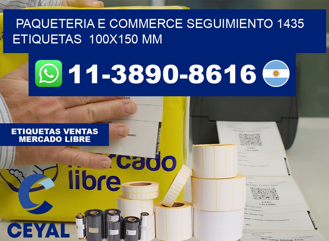 Paqueteria e commerce seguimiento 1435   etiquetas  100×150 mm