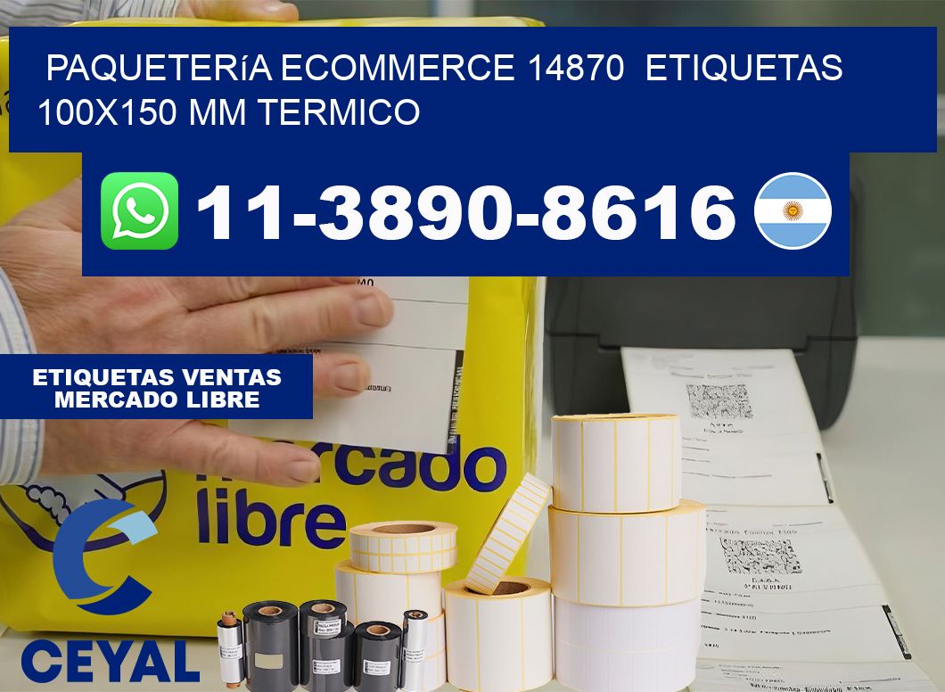 Paquetería eCommerce 14870  etiquetas 100×150 mm termico