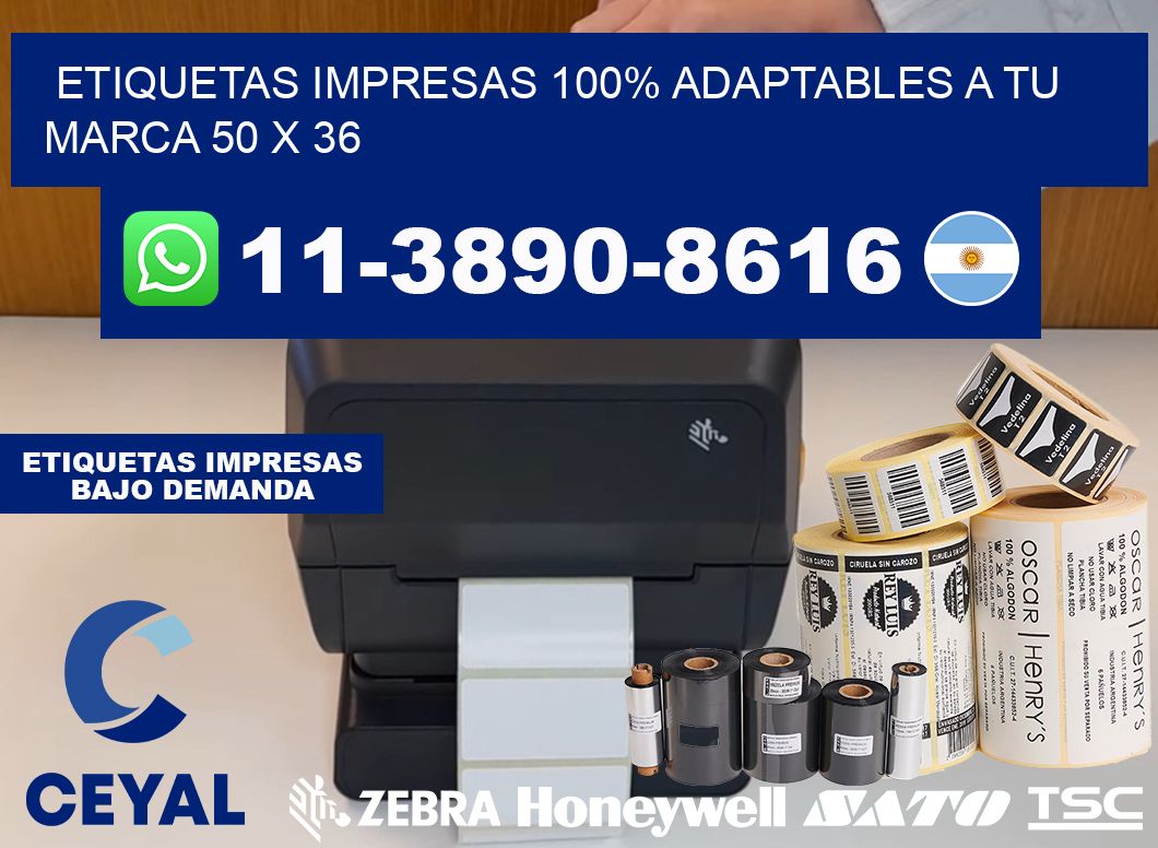 etiquetas impresas 100% adaptables a tu marca 50 x 36