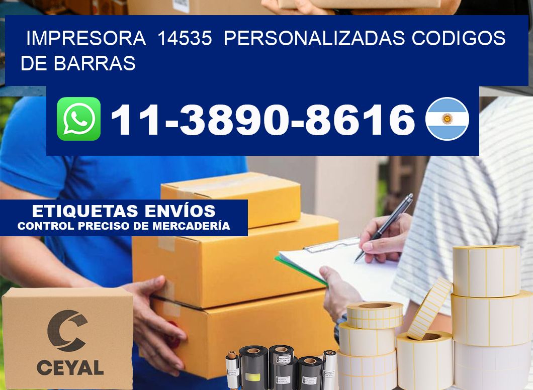 impresora  14535  personalizadas codigos de barras