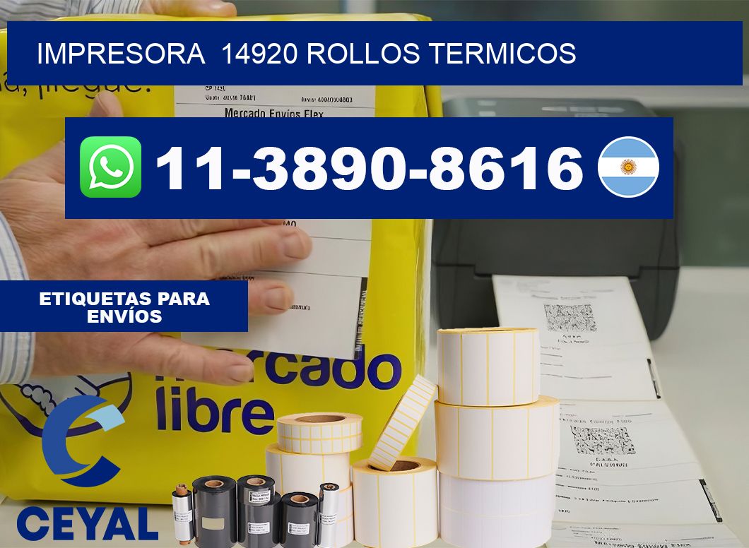 impresora  14920 rollos termicos