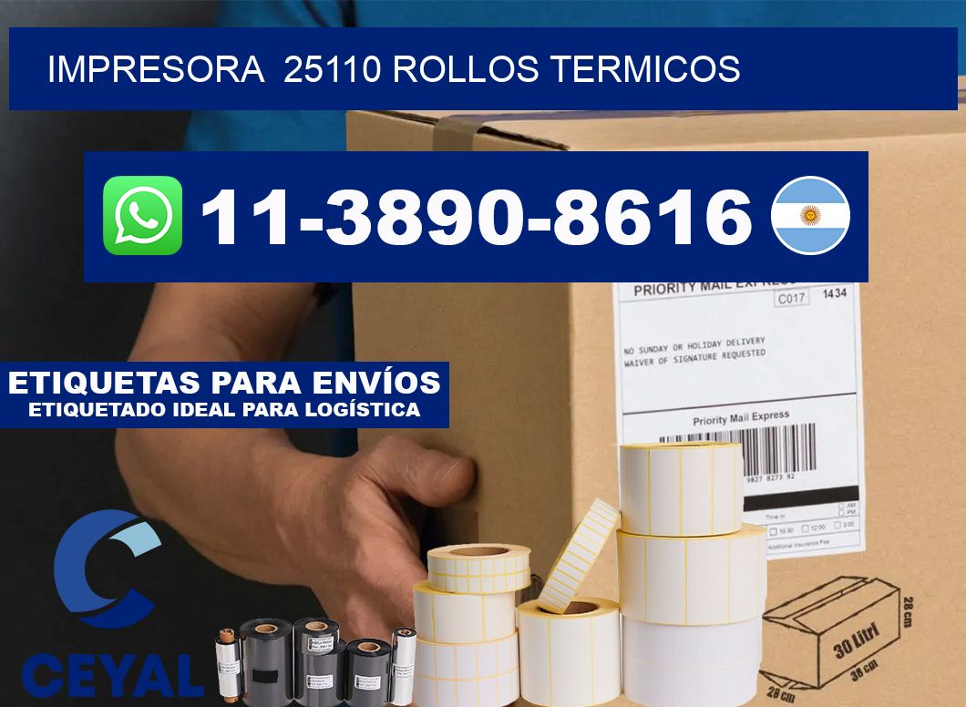 impresora 25110 rollos termicos