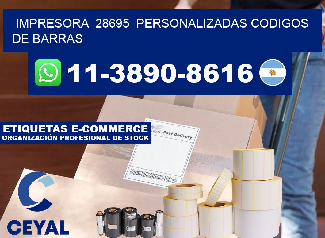 impresora  28695  personalizadas codigos de barras