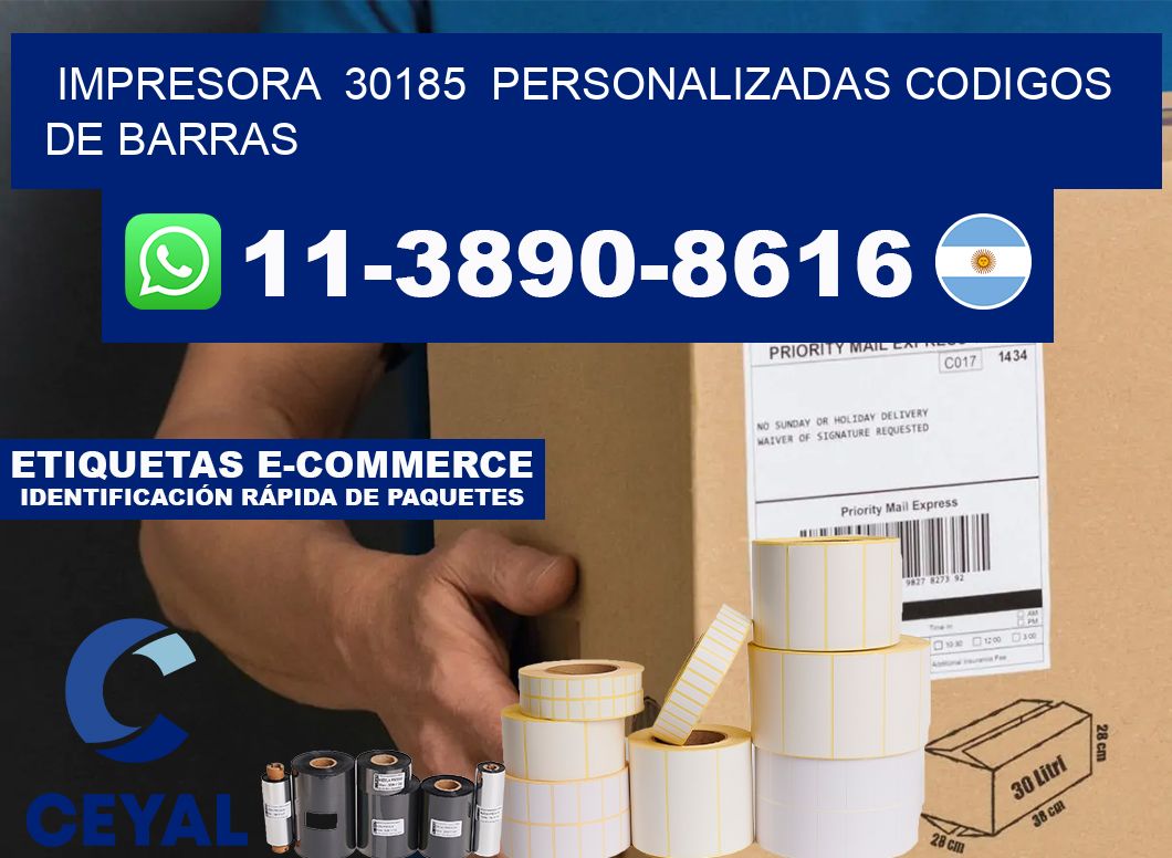 impresora  30185  personalizadas codigos de barras