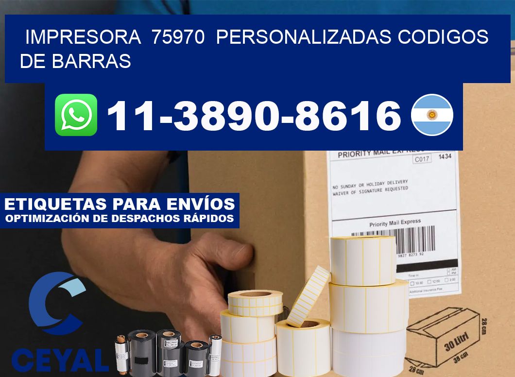 impresora 75970 personalizadas codigos de barras