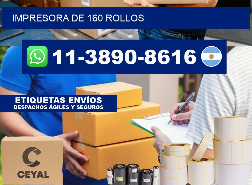 impresora de 160 rollos