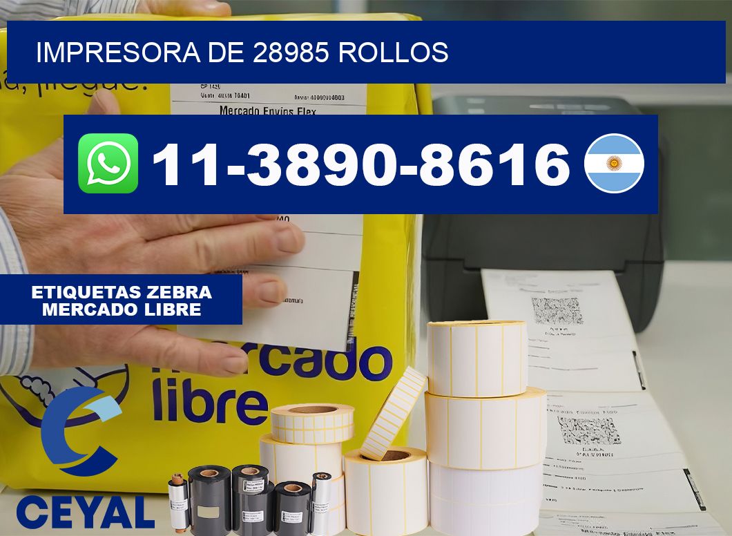 impresora de 28985 rollos