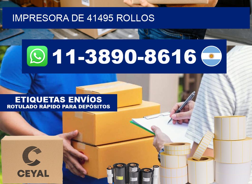 impresora de 41495 rollos