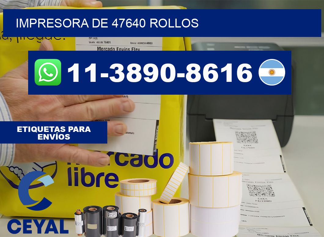 impresora de 47640 rollos