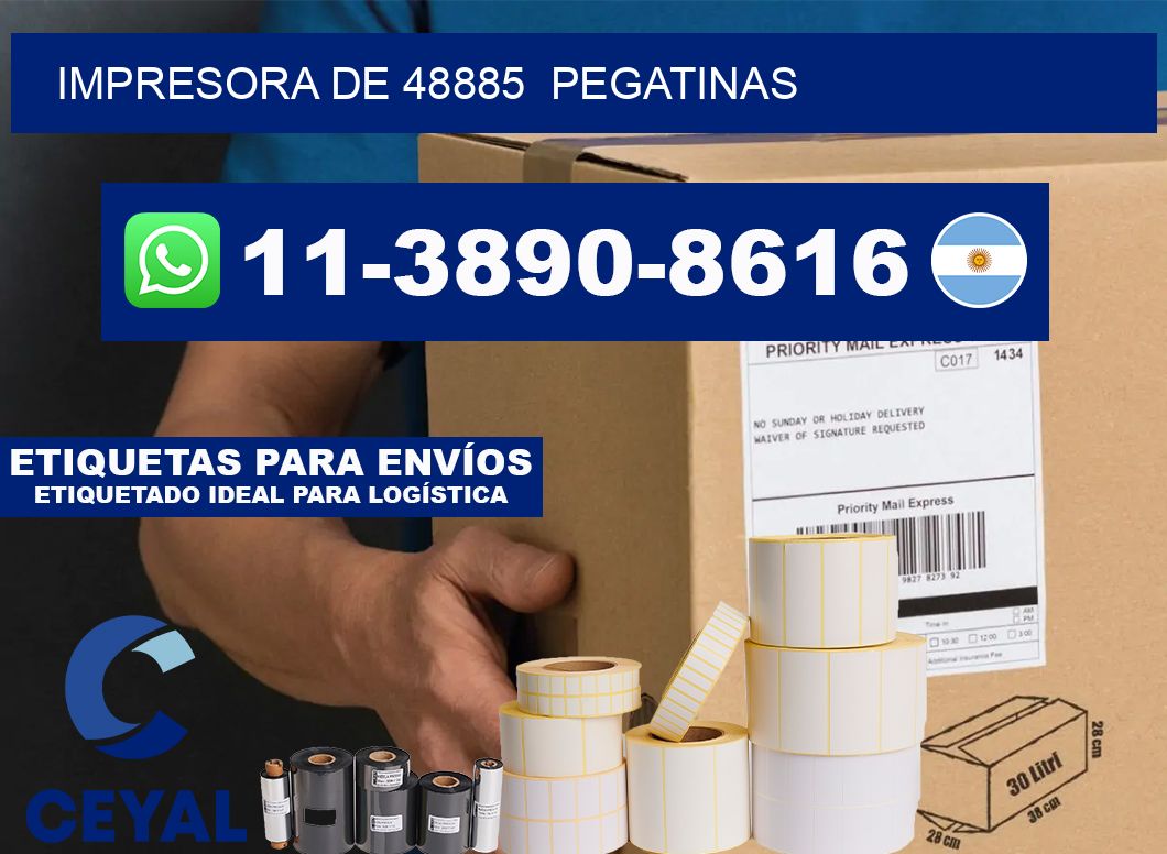 impresora de 48885 pegatinas