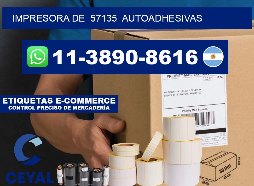 impresora de  57135  autoadhesivas