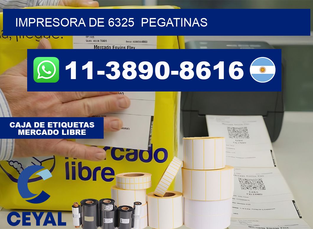 impresora de 6325 pegatinas