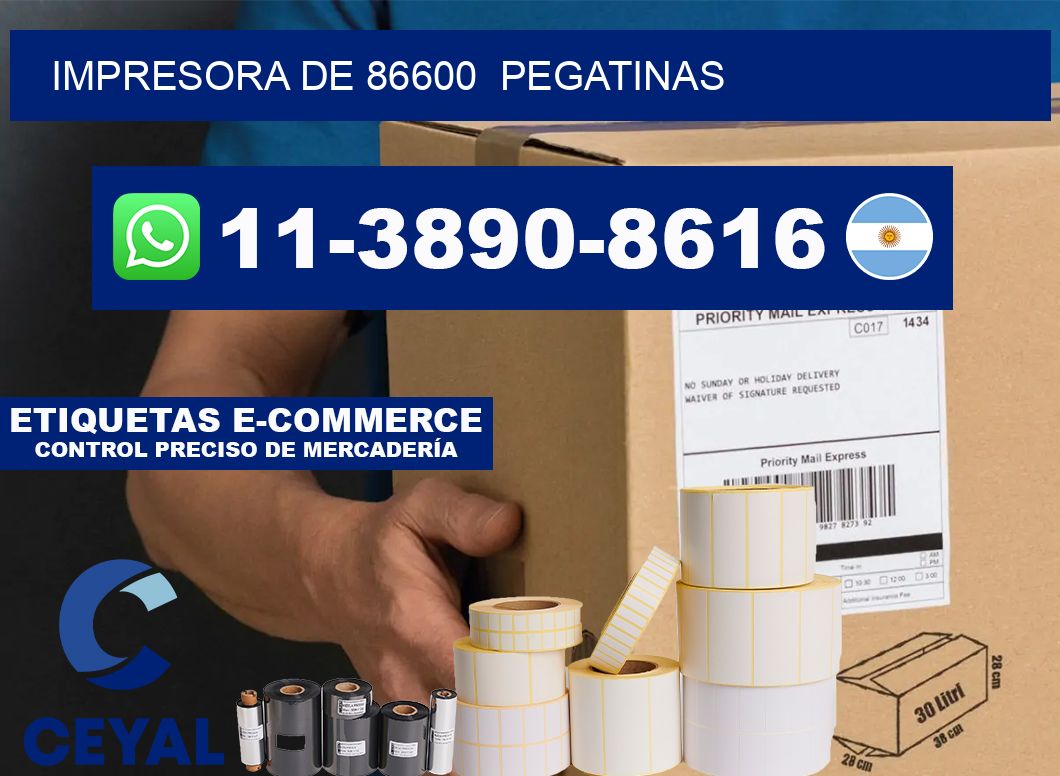 impresora de 86600 pegatinas