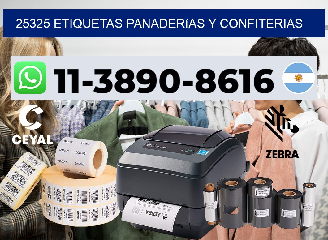 25325 etiquetas panaderías y confiterias