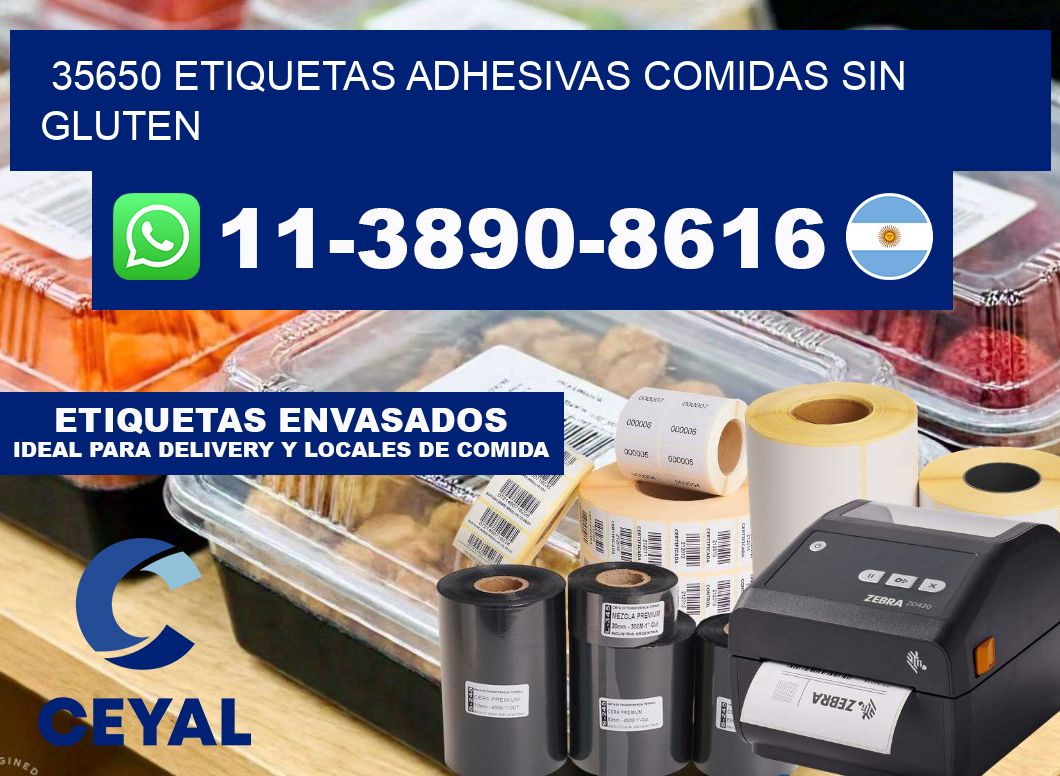 35650 etiquetas adhesivas comidas sin gluten