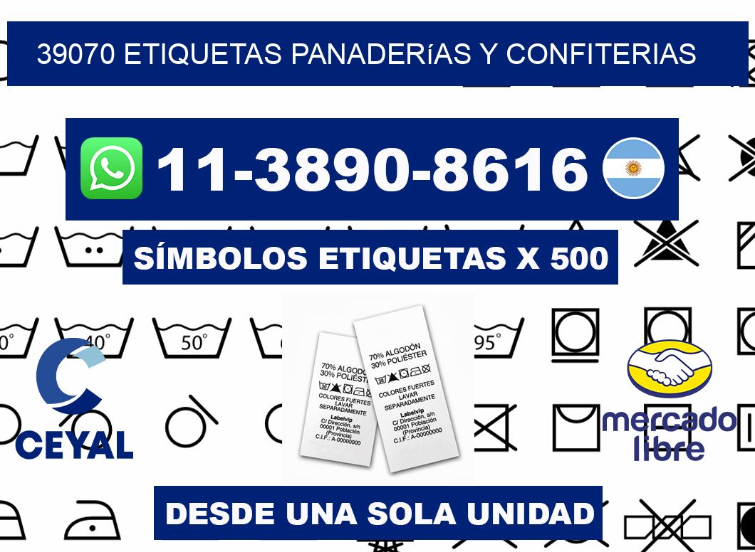 39070 etiquetas panaderías y confiterias