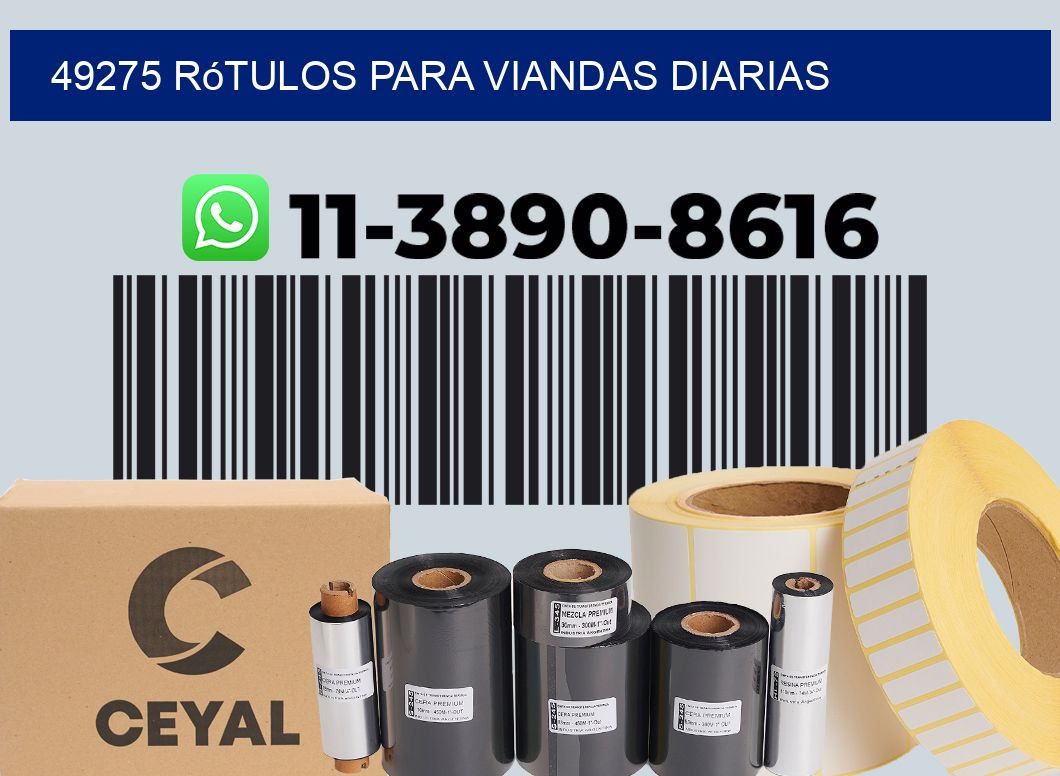 49275 rótulos para viandas diarias