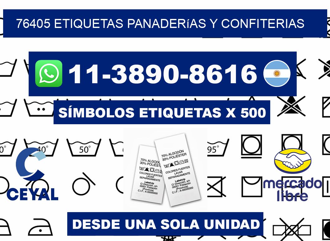 76405 etiquetas panaderías y confiterias