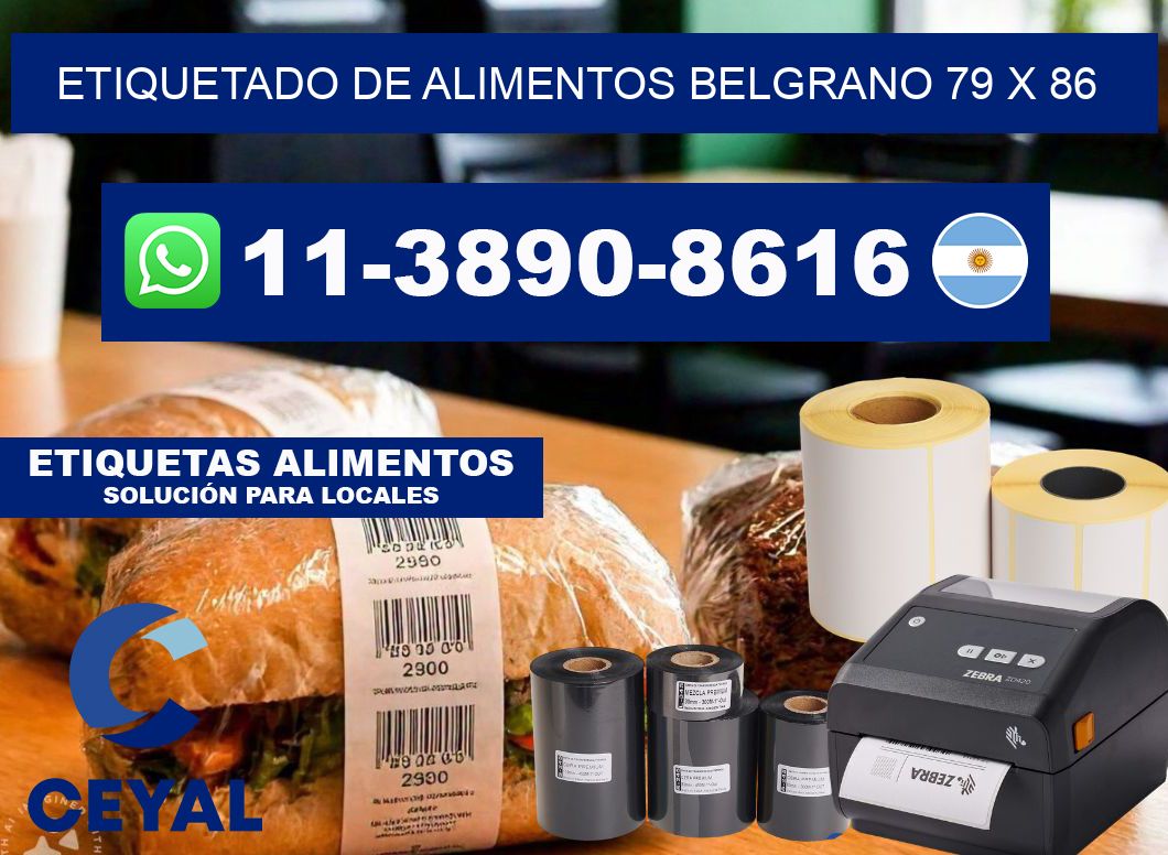 Etiquetado de alimentos belgrano 79 x 86
