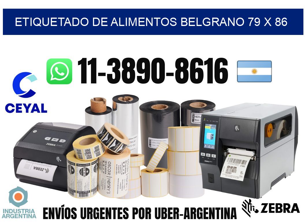 Etiquetado de alimentos belgrano 79 x 86